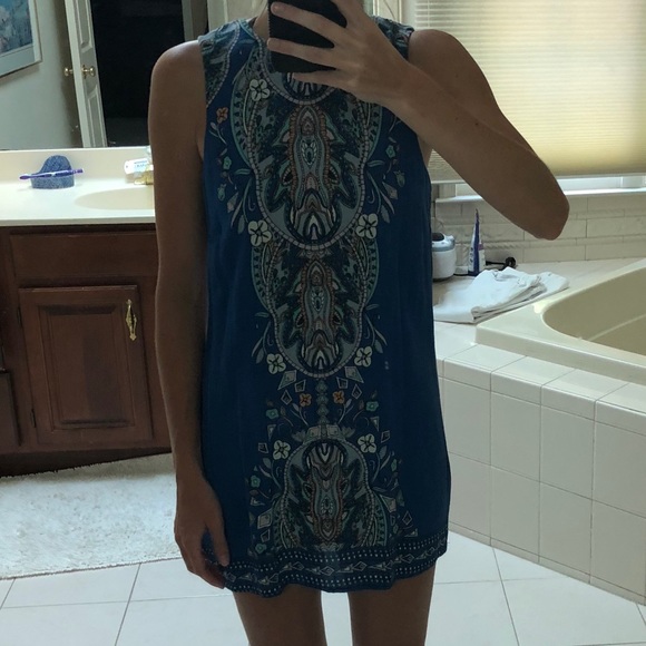 Blue printed urban outfitters dress - Picture 3 of 5